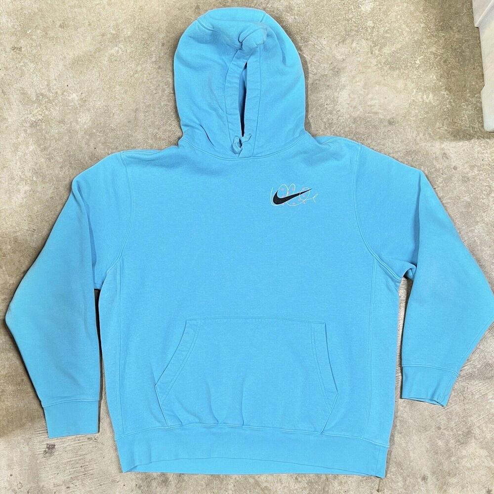 Nike Sportswear Club Just Do It Fleece Pullover Hoodie 336328-47B Sz L - Stains - Picture 2 of 15